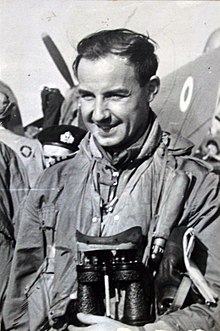 Commander Jeffrey Powell, Commanding Officer of 826 Naval Air Squadron 1954, aboard HMS Glory