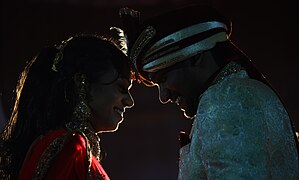 Couple at a wedding in Nashik, India