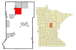 Location of Crosslake, Minnesota