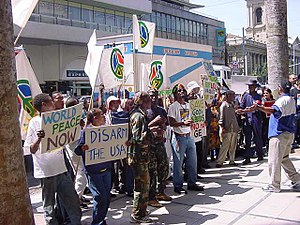 ECOPEACE Party Protest at USA consul Durban