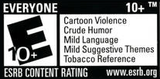 typical ESRB rating label, listing the rating and specific content ...