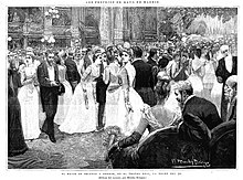 Il ballo "Bianco e Nero", al Teatro Real, nella notte del 30 maggio 1890
