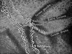 French and German positions at Vieil-Armand, 1916–1918