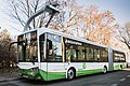 Der CRRC Elektrobus während des Ladevorgangs