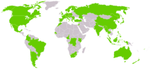 Carte des pays où Greenpeace est opérationnel