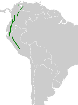 Distribución geográfica del pijuí paramero.