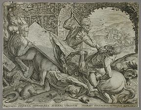 Hercule et les centaures (1563)