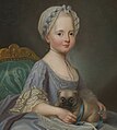 Elisabetha infans a Francisco Huberto Drouais depicta circa annum 1770
