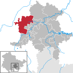 Läget för kommunen Königsee i Landkreis Saalfeld-Rudolstadt