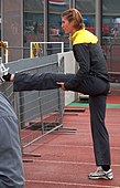 Karin Ruckstuhl, fünf Tage zuvor Siebenkampf-Vizeeuropameisterin, kam im Weitsprung mit 6,29 m nicht über die Qualifikation hinaus