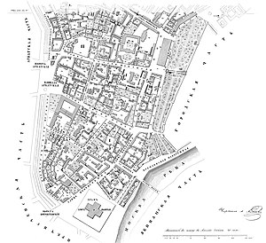 Тверская часть (южная половина) в атласе Хотева (1852)