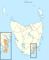 Карта местоположения Kingborough LGA Tasmania inset.svg