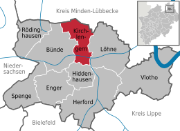 Kirchlengern – Mappa