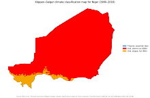 Map of Koppen climate classification Koppen-Geiger Map NER present.svg