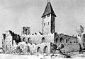 Schloss Ouchy: Die Ruinen nach dem Brand von 1609