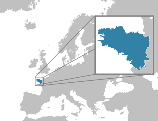 Location of Brittany