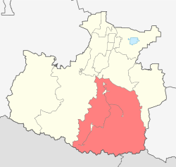 Location of Karachayevsky District in the Karachay-Cherkess Republic