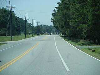 MD 33 westbound past the Oak Creek in Newcomb