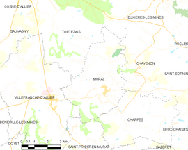Mapa obce Murat