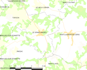 Poziția localității Le Grand-Madieu