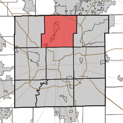 Map highlighting Washington Township, Marion County, Indiana.svg