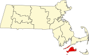 杜克斯县在麻萨诸塞州的位置