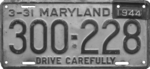 Номерной знак Мэриленда, 1944.png