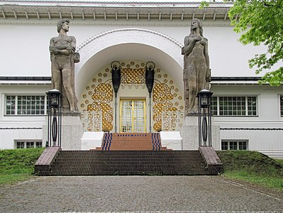 Ernst Ludwig House by Joseph Maria Olbrich (1900) now hosting Darmstadt Colony Museum