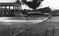 Parque de béisbol Enrique Torrebiarte (entonces Diamente Minerva) antes de la construcción de la tribuna principal. Museo del Diamante de Béisbol Enrique Torrebiarte, zona 2, Ciudad de Guatemala, 2014.