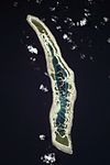 NASA orbital photo of Caroline Island