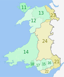 NUTS 3 региона Уэльса map.svg