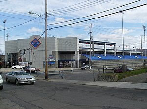 Außenansicht des NYSEG Stadium im Jahr 2007