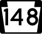 PA Route 148 marker