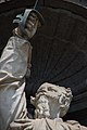 Napoli, Statua di Vittorio Emanuele II di Savoia, facciata di Palazzo Reale