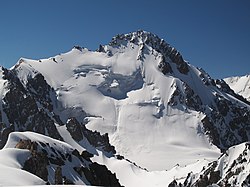 Pik Semjonova Ťanšanskogo, nejvyšší vrchol pohoří