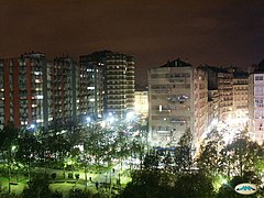 La plaza de noche