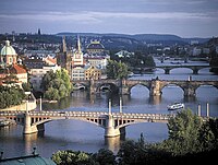 Brücken in Prag über die Moldau
