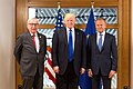 Z ameriškim predsednikom Donaldom Trumpom ter predsednikom Evropskega sveta Donaldom Tuskom.