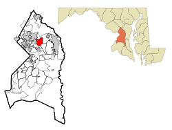 Location of Lanham-Seabrook, Maryland