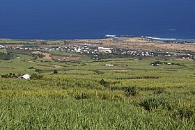 La pointe au Sel vue depuis les Hauts de Saint-Leu.