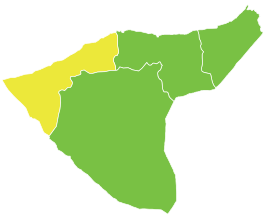 District Ras al-Ayn in het gouvernement Al-Hasakah