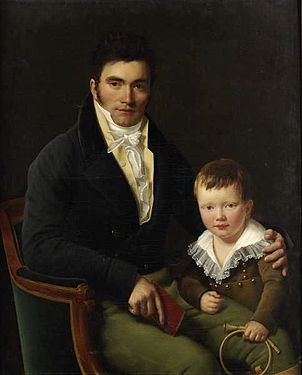 Portrait d'un membre de la famille Barbet et de son fils, musée des beaux-arts de Rouen.