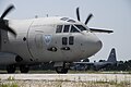 Romanian C-27J and US C-130 during Carpathian Summer 19