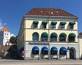 Bankaktiebolaget Södra Sverige, numera Handelsbanken, Ronneby (1909).