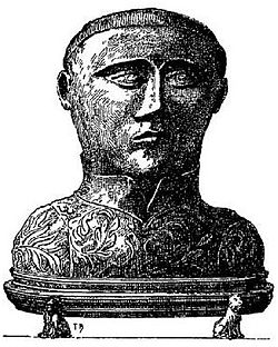 Saint Guénolé (d'après le buste en argent du reliquaire de Locquénolé).jpg