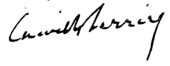 signature de Camille Barrère