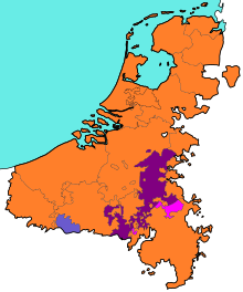 The Low Countries in 1560.
Habsburg Netherlands
Prince-Bishopric of Liege
Principality of Stavelot-Malmedy
Prince-Bishopric of Cambresis Spanish Netherlands.svg