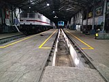 Electric Loco testing and despatch shed..