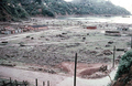 Das fast völlig zerstörte Zentrum von Corral - Foto vom Herbst 1960.