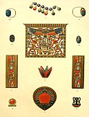 Ilustrații ale unor bijuterii din mormântul prințesei Merit